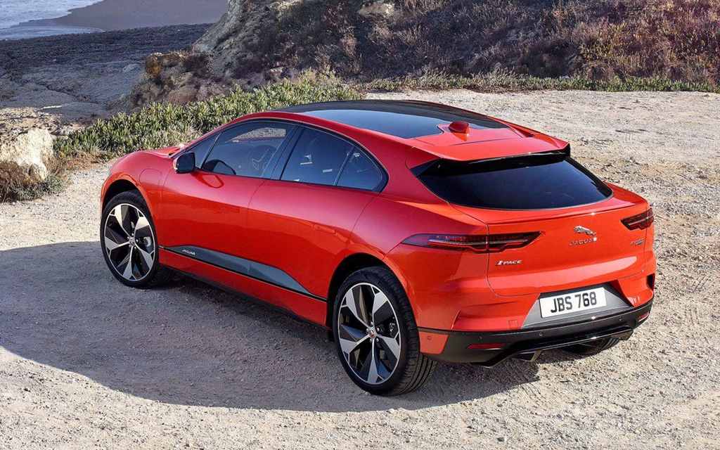 Jaguar I-Pace 2018-2019. Вид сзади