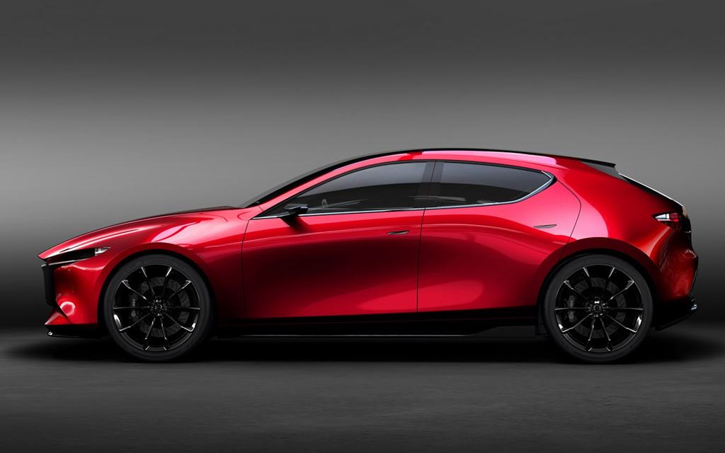 Mazda 3 (Kai) 2019. Вид сбоку
