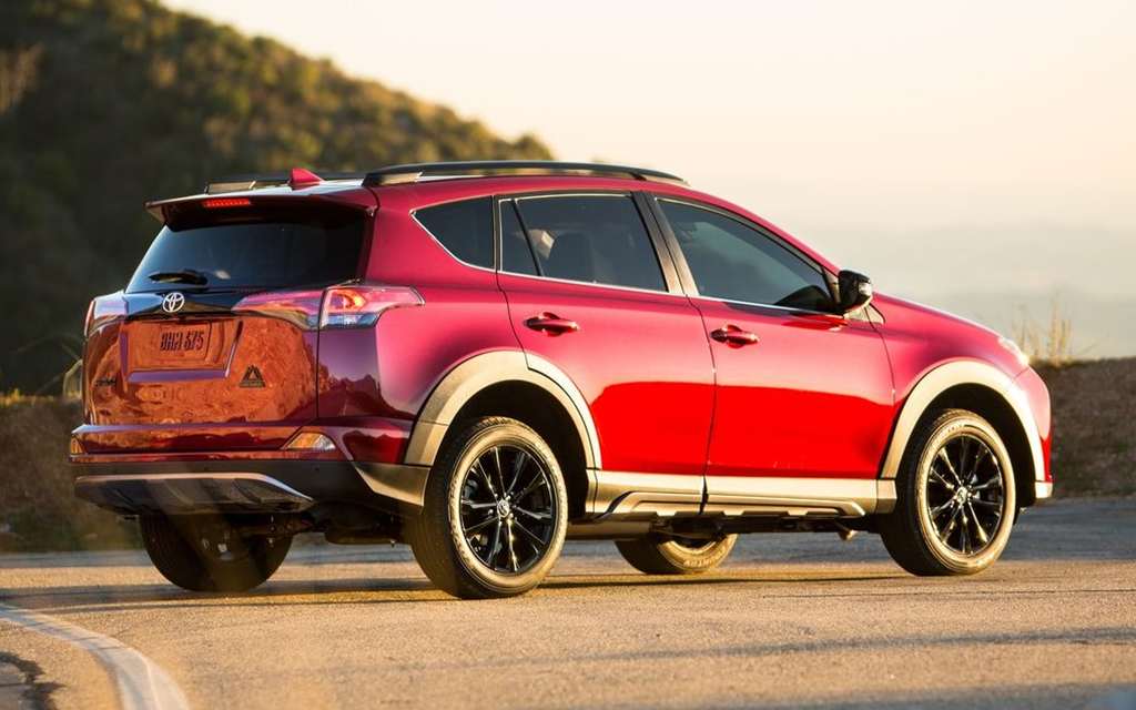 Toyota RAV4 2018-2019. Вид сзади